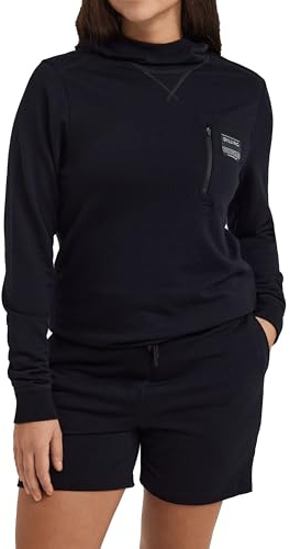 Dilling Damen Hoodie aus Merinowolle - Schwarz 40