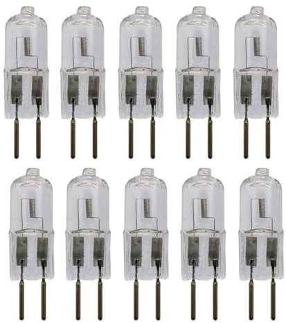 UGEFKMQ 20Pc Lámparas Halógenas G6.35 12V 100W Bombilla Halógena 24V 50W GY6.35/G6.35 Base De 2 Pines Regulable 10Pc 12 V-75 W