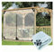 VagxTbs wasserdichte Transparente PVC Plane, Reißfest Transparent Plane mit Reißverschluss Wetterfest Transparente Plane für Gärten, Gewächshaus (2x3m)