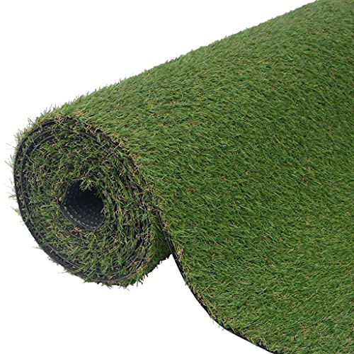Nqyjm konstgräs 1 x 20 m/20 mm grön för trädgård balkong terrass