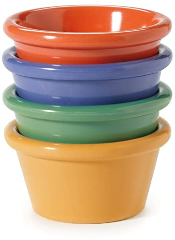 G.E.T. Enterprises Mix Pack of 4 Mardi Gras Colors 2 oz. Ramekin, Break Resistant Dishwasher Safe Melamine Plastic, Ramekins Collection S-620-MIX (Pack of 12)