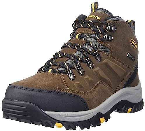 Skechers Men's Relment Pelmo Hiking Boot, Khaki, 10 UK