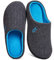 Men's Two-Tone Memory Foam Slipper - Dark Gray/Blue Large - UK 10-11