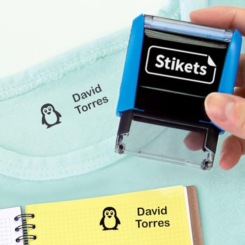 Sello personalizado para ropa y objetos de niños. Permanente y con iconos. Ideal para escuela - Stikets