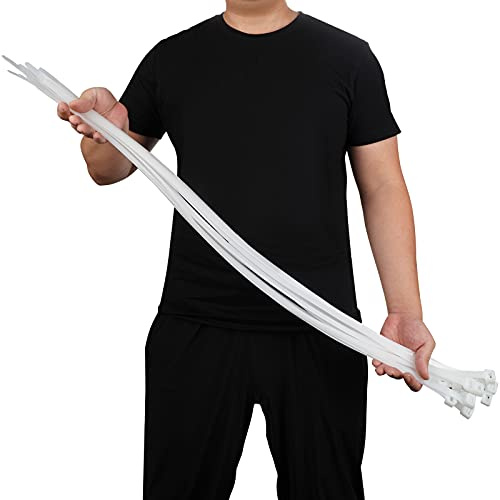30 PCS Cable Ties Heavy Duty 920mm x 12mm, 99KG Tensile Strength Large Wire Ties, Extra Long Tie Wrap for Binding Fences, Awnings Tying Branches Bundling of Crops Fixed Water Pipes