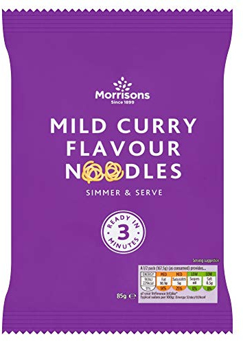 Morrisons Instant Noodles Mild Curry Flavour 85 g x 14