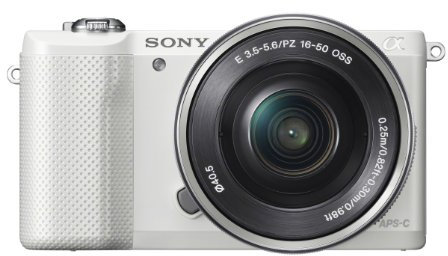 Sony Alpha a5000 Mirrorless Digital Camera with 16-50mm OSS Lens White (Renewed)