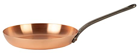 Cuisine Romefort | pure copper frying pan Ø 11 in, thick-walled | skillet made of solid copper without coating (Large)