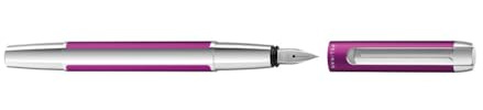 Pelikan Füllhalter Pura P40, Violett, Feder EF (extra-fein), hochwertiger Patronenfüller im Geschenk-Etui, 823760