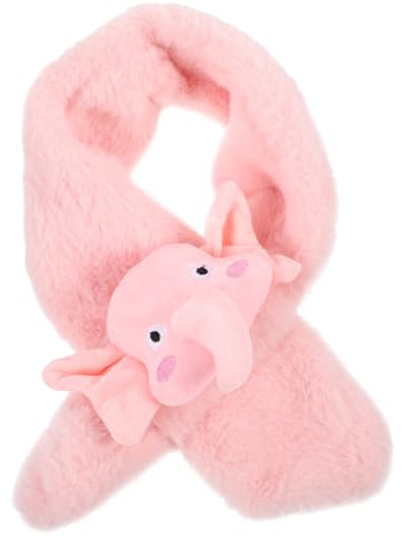 GALPADA Sciarpa Scaldacollo Peluche a Forma di Elefante per Ragazza e Ragazzo Design a Nodo Incrociato, Morbida e Facile da Indossare, per Natale e Uso Quotidiano