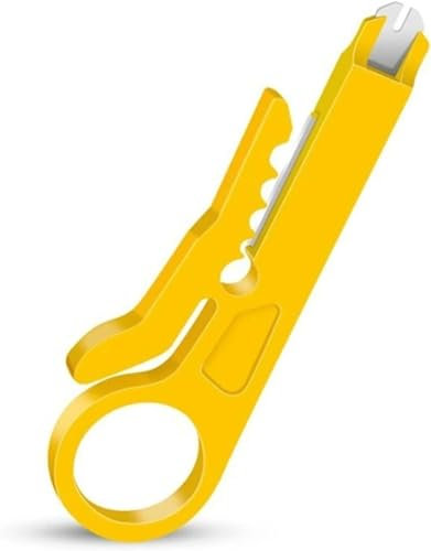 AYMBH Mini Wire Stripper Pliers Crimping Tool - Multi-Function Network Data Cable Stripper, Cutter, and Crimper for RJ45/CAT5/CAT6, Compact & Portable, 9cm - Ideal for Cable Management Tasks