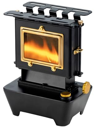 Camping Oil Lantern，Oil Lamp with Cooker Stove，Fuel Lamp for Outdoor，Portable Oil Lamp，Portable and Convenient for Heating and Cooking (Black)