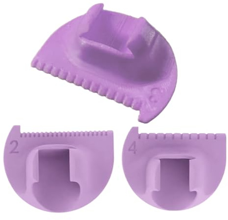 Lot de 3 guides de bord d'aiguille à coudre – Outil de mesure du pouce, aides à la couture du cuir pour points égaux, règle de doigt pour débutants, matelassage, ourlet, coutures droites et incurvées