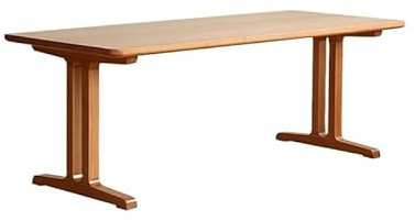 CUISGOR Diner Table 160x80x75cm Geometric Workbench Living Room Solid Wood Desk Home Simple Large Plate Dining Table, Suitable For Cafes And Restaurants Dining Table(160x80x75cm)