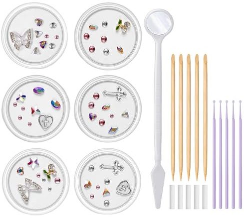 Kit de gemas para dientes | profesional dentales con joyas Juego reflectantes decoración dientes, joyería DIY, accesorios arte adhesivos seguros adultos