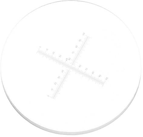 Hemobllo Micromètre Oculaire de Précision pour Microscope Règle d'Étalonnage Croisée Micromètre Transversal Instrument de Mesure Optique Professionnel pour L'Analyse de Lames Usage