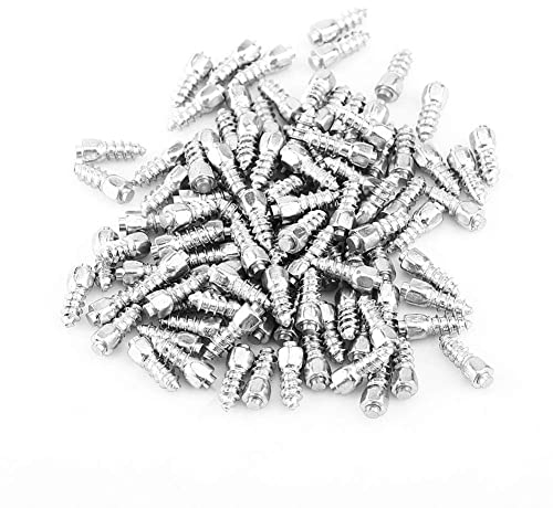 KIMISS Tornillos para neumáticos de 12mm, 100 unidades, para coche SUV ATV, antideslizantes, clavos para nieve, accesorios automotrices