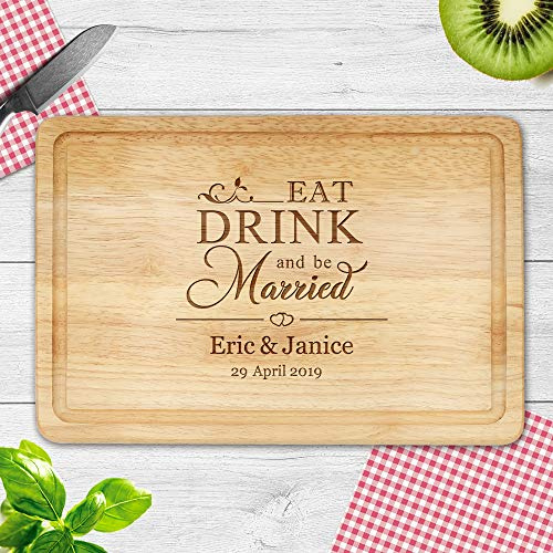 Personalised Chopping Board Cheese Board Oak Wooden Cutting Board Custom Gift for Xmas Christmas Birthday Anniversary for Mum Grandma Aunt Design 03