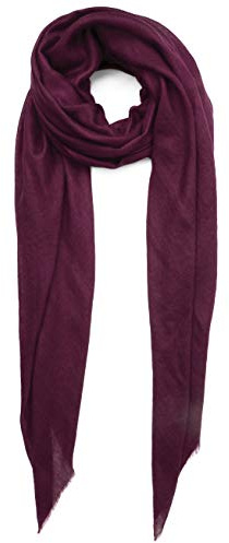 100% Cachemira hecho en Kashmir (caja de regalo) Bufanda de cachemir superfina Bufanda grande extremadamente suave Mujer Hombre Pashmina Otoño Invierno Vino Borgoña