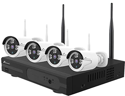 NIVIAN Kit de Vidéosurveillance WiFi 2K SUPERHD – Sécurité Facile à Installer pour Maison ou Commerce, Détection Humaine AI, Vision Nocturne, Accès à Distance, 4 Caméras + NVR 4CH