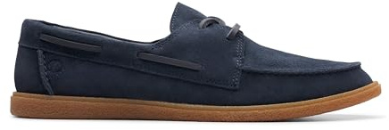 Clarks Clarkbay Go Uomo, Camoscio Blu Navy, 39.5 EU