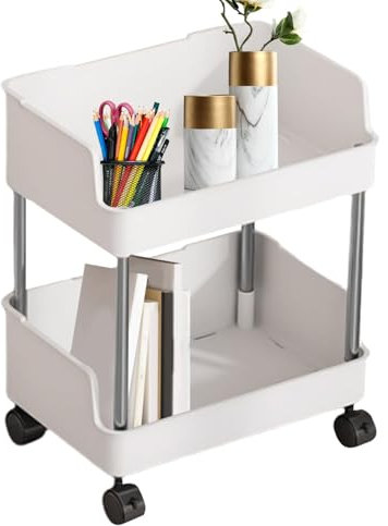 Generisch Mobiler Mehrzweckwagen | Rollbarer Aufbewahrungswagen | Tragbarer Küchenwagen | Multifunktionales ausziehbares Aufbewahrungsregal mit abnehmbaren Etagen für Waschküche und Schlafzimmer