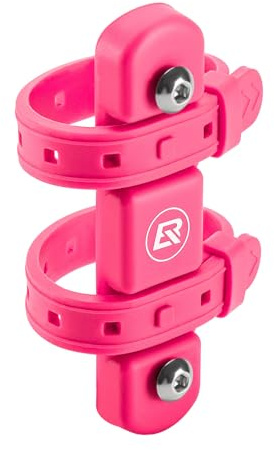 ROCKBROS Bike Water Bottle Holder Adaptor No Punching Silicone Bicycle Bottle Cage Adapter Bike Bottle Cage Mount Bike Drinks Holder Clamp for Seat Post, Mountain Road Bikes, MTB, Motorcycle, 5 Colors