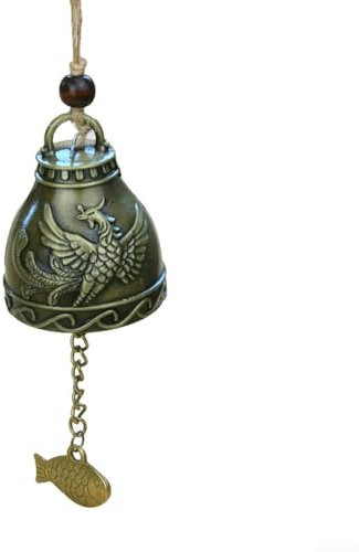 Elegante campanello a vento in rame con campane per il giardino e la casa, crea suoni rilassanti (Phoenix)