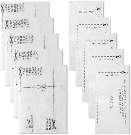 10Pcs Cleaner Motor Protection Filter,Compatible Miele Filters for Vacuum,Air Clean Cat and Dog Pre Set Tool Sheet,for Miele Hoover Complete C1, C2, C3, Compact C1, Dynamic U1 –Optimal Performance