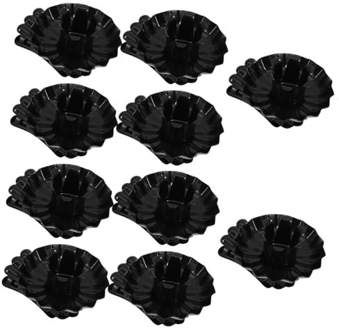 Cabilock Pinzas para Velas Navideñas Negras, Soporte Metálico para Candelabros, Set De 10 Unidades, Clip Estable para Árbol De Navidad, Decoración Festiva para Fiestas y Hogar