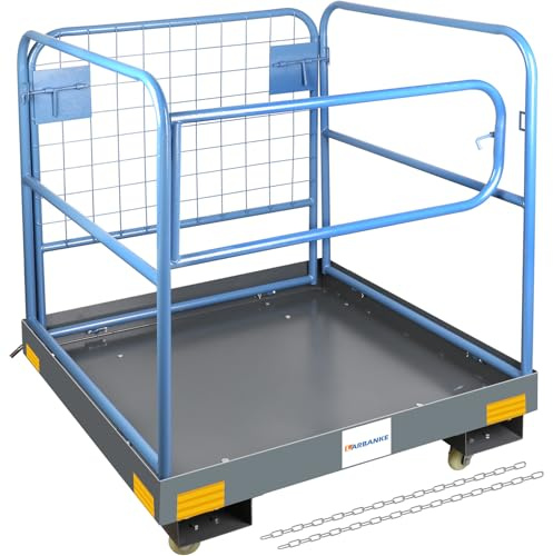 Piattaforma di lavoro pieghevole, 92 cm x 92 cm, con capacità di carico di 590 kg, con volanti silenziosi e catene per attrezzature, può contenere da 1 a 2 adulti