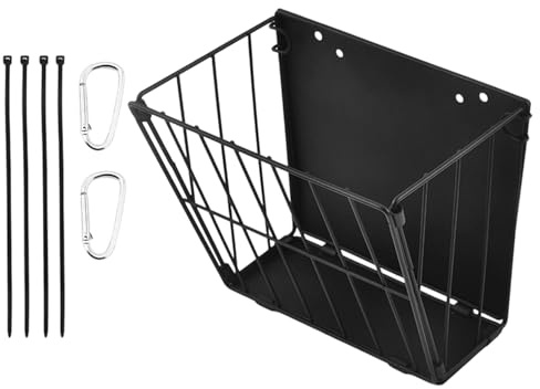 Heu Futterstation Für Kleintiere - metallhake hänglås för Meerschweinchen | Praktischer Haken Für Wandmontage Platzersparnis | Ideal Für Käfige, Ställe Zu Hause, Minimie