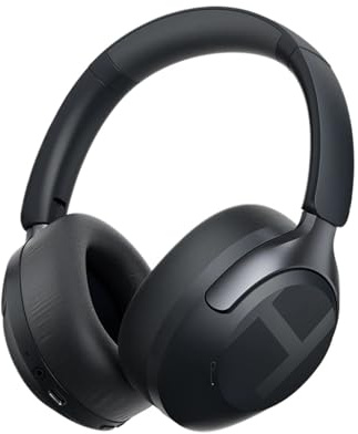 Genérico Auriculares inalámbricos con cancelación de Ruido 50dB, Auriculares Audio Espacial Res 3D sobre la Oreja LDAC 6,0(Black)