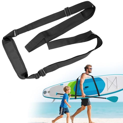 xiruiubao Correa de Transporte Tabla de Surf,Portátil Ajustable Accesorio Sup para Tabla Surf Kayak Tablas de Paddle Surf Longboards,Nylon Resistente al Desgaste,Negro
