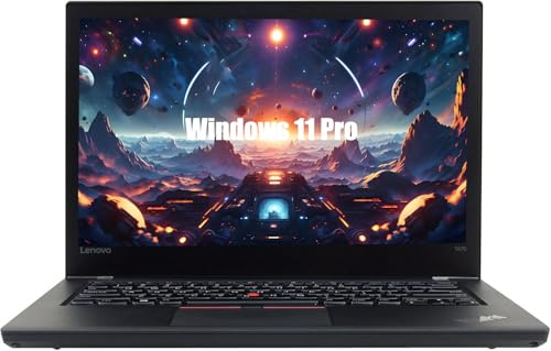 Lenovo Thinkpad T470 Ordinateur Portable Professionnel, 14 Pouces HD (1366 x 768), Intel Core i5-6300U, 8 Go de RAM, SSD de 256 Go, Clavier QWERTY américain, Windows 11 Pro (reconditionné)