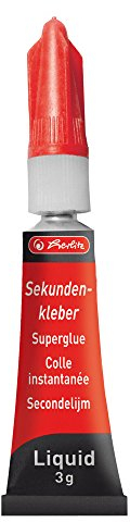 Herlitz 10509685 Sekundenkleber Liquid, 3 g in Metalltube, 1 Stück