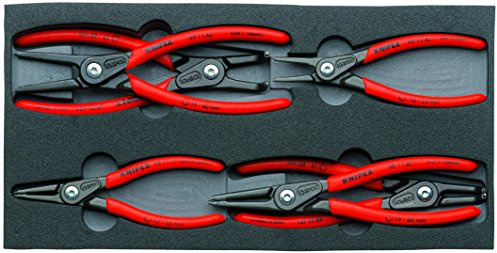 Knipex 00 20 01 V02 Circlip Snap-Ring Pliers Set (6 Piece)