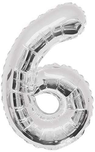 Folieballong i siffror design, stor, 86,4 cm