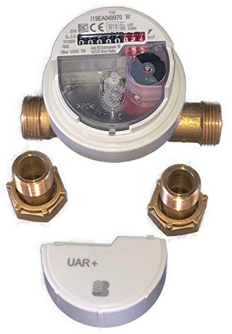 Contatore acqua 1/2 con raccordi contatore acqua fredda 1/2 Bosco Itron UAR+