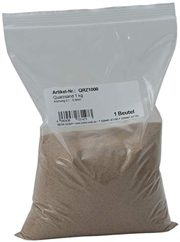 Quarzsand zum Abstreuen von Gießharz oder als Filtersand für Filteranlagen 1 kg