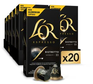 L'OR Espresso Cápsulas de Café Ristretto | Intensidad 11 | 200 Cápsulas Compatibles Nespresso (R)