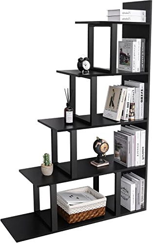 YITAHOME Bücherregale 10 Würfel Bücherregal Raumteiler Display Freistehendes Regal mit 10 Fächern 102 * 30 * 160 cm für Wohnzimmer Schlafzimmer Arbeitszimmer Schwarz