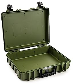 B&W International Transportkoffer Outdoor - Typ 6040 Bronze-Grün - wasserdicht nach IP67 Zertifizierung, staubdicht, bruchsicher und unverwüstlich