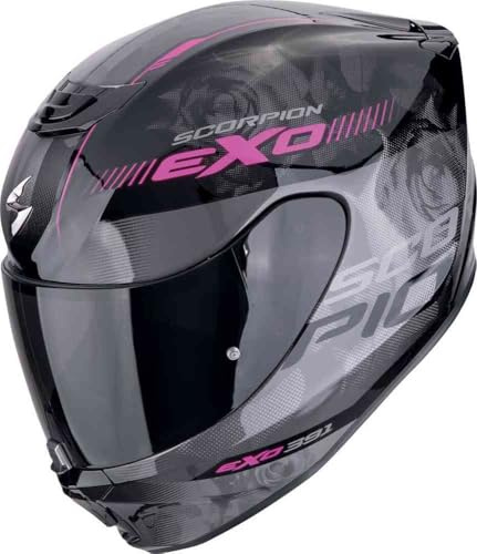 MC Exo-391 aava Rosa, Scorpion ,Casco de Moto Integral Unisex Hombre y Mujer Homologado ECE 22.06 (M)