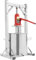 3T Obstweinpresse 304 Rostfreier Stahl Hydraulische Weinpresse 12L Obstweinpresse aus Rostfreiem mit Innenfilter-Eimer Sanitäres Tablett 1 Hydraulischer Wagenheber und 1 Ständer