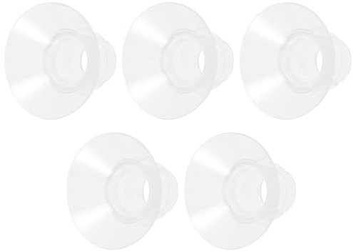 YARNOW Inserti per Flangia Tiralatte in Silicone 5 Pezzi, Sicuri e Compatibili Tiralatte Indossabili, Design Semplice, Misura 21mm per Allattamento Comodo