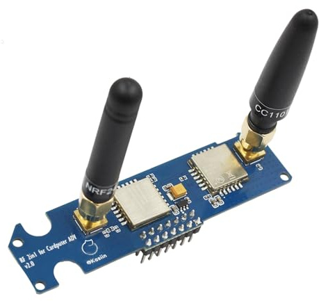 Introti For M5stack Cardputer ADV 2 In 1 RF Module NRF24& CC1101 Dual-Bands Board with Antennas Enhanced Antenna Stability Tool 2.4G/433M Signals Antenna Enhancing Boards