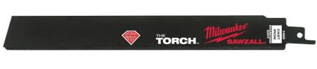 Milwaukee 45242187416 hoja de sierra de sable Torch, diamante Negro