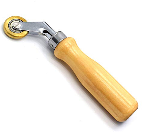 PVC/TPO/EPDM Single Ply Roofing Brass Penny Roller and Vinyl Flooring Corner Detail Seam Roller (6mm x 30mm)