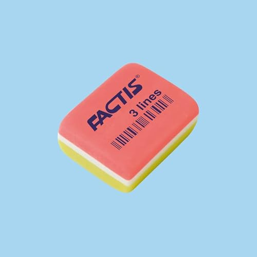 Potten 75 rektangulära suddgummin 3 linjer FACTIS®